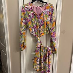 NWT sanctuary Floral Cut-Out Dress size small